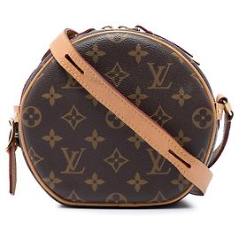 Bolsa Tiracolo Louis Vuitton Monogram Boite Chapeau Souple PM Castanha