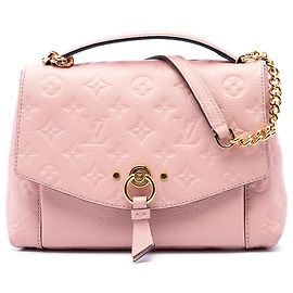 Borsa Satchel Louis Vuitton Monogram Empreinte Blanche BB Rosa