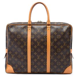 Borsa da Lavoro Louis Vuitton Monogram Porte Documents Voyage Marrone
