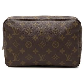 Bolsa de Mão Louis Vuitton Monogram Trousse Toilette 23 Castanha