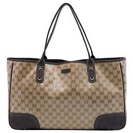 Borsa Tote Gucci GG Crystal Princy Beige