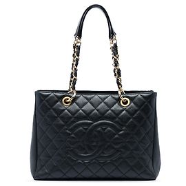 Borsa Chanel Caviar Grand Shopping Tote Nera