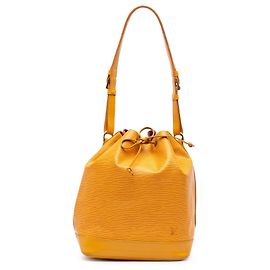 Borsa a secchiello Louis Vuitton Epi Noe GM Gialla
