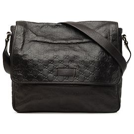 Brown Gucci Guccissima Messenger Bag