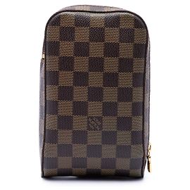 Bolsa Tiracolo Louis Vuitton Damier Ebene Geronimos Castanha