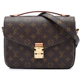 Borsa Louis Vuitton Monogram Pochette Metis Marrone