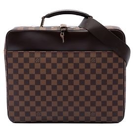 Borsa Business Sabana Louis Vuitton Damier Ebene Marrone Porta Computer