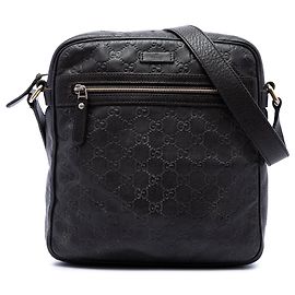Borsa a tracolla Gucci Guccissima marrone