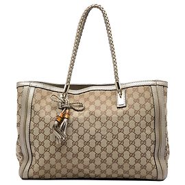 Borsa Tote Bella Gucci GG Canvas Beige