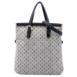 Louis Vuitton Monogram Mini Lin Francoise Satchel Grau