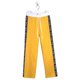 Pantalones deportivos Miu Miu de viscosa amarillo jengibre