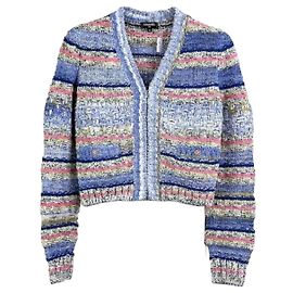 Chanel Strickpullover aus Baumwolle mehrfarbig