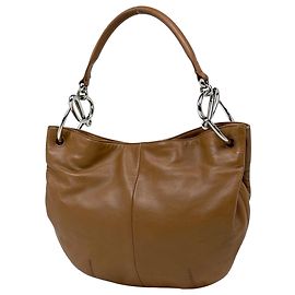 Loewe Schultertasche aus braunem Leder