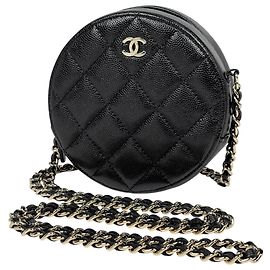 Chanel Coco Mark Round Chain Schultertasche