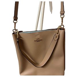 Coach Borsa a Secchiello in Pelle Martellata Beige