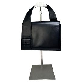 Borsa a tracolla Vintage Givenchy in pelle liscia Nero Oro