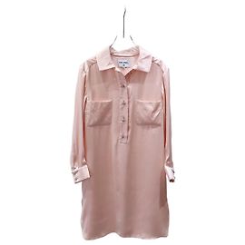 Vestido Chanel de seda rosa