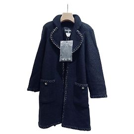 Giacca Chanel in Tweed con Chiusura a Stella in Strass Taglia 36