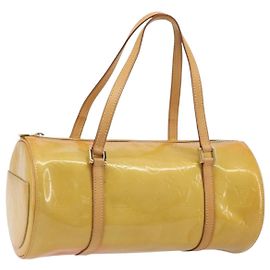LOUIS VUITTON Monogram Vernis Bedford Hand Bag Beige M91006 LV