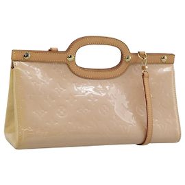 LOUIS VUITTON Vernis Roxbury Drive Bag 2way Rose flow lantern M91391