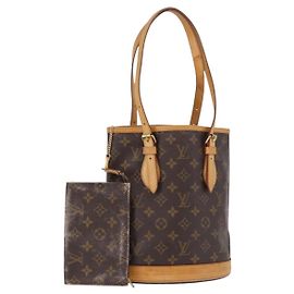 LOUIS VUITTON Monogram Bucket PM Shoulder Bag M42238 LV