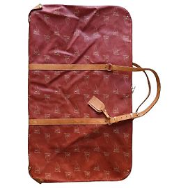 Louis Vuitton America's Cup Reisetasche aus braunem Monogram-Canvas und Naturleder