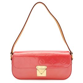 Borsa Pochette Louis Vuitton Monogram Vernis Malibu Street in Framboise