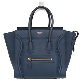 Céline Celine Luggage Micro Shopper 167793 Borsa a mano in pelle da donna