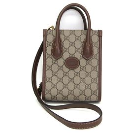 Borsa a mano in pelle Gucci Interlocking G