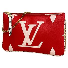 Louis Vuitton Monogram Giant Pochette Double Zip Shoulder Bag