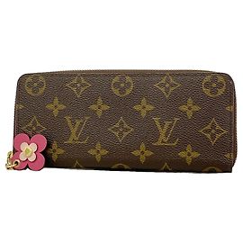 Portafoglio lungo Louis Vuitton Monogram Flower Charm