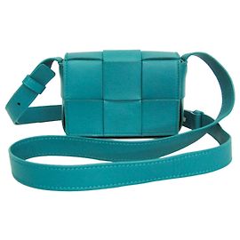 Borsa a tracolla in pelle Intrecciato Cassette Bottega Veneta