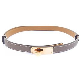 Hermès Hermes Kelly Brown Standard Gürtel