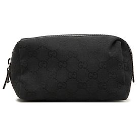 Neceser Gucci de lona GG negra