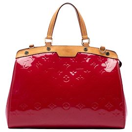Louis Vuitton Red Monogram Vernis Brea MM