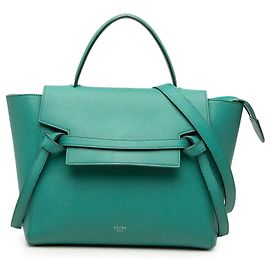 Céline Borsa cintura Celine in pelle di vitello micrograna verde