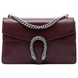 Borsa a tracolla Gucci Dionysus media in pelle di vitello rossa