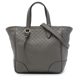 Borsa Gucci Bree Small Microguccissima Grigia