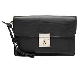 Clutch Louis Vuitton Black Epi Neo Belaia