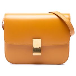 Céline Celine Brown Medium Calfskin Classic Box