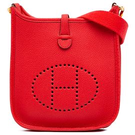 Hermès Red Clemence Evelyne I 16 Amazone