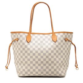 Louis Vuitton White Damier Azur Neverfull MM
