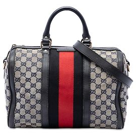 Borsa Boston Gucci Beige Medium GG Canvas Web Joy