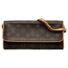 Louis Vuitton Brown Monogram Pochette Twin GM