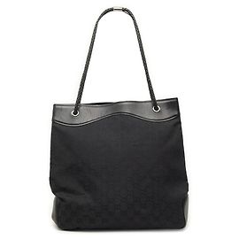 Borsa Tote Gucci Gifford in canvas GG nero