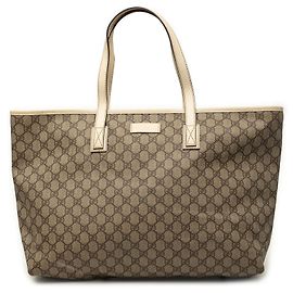 Tote Gucci Beige Large GG Supreme