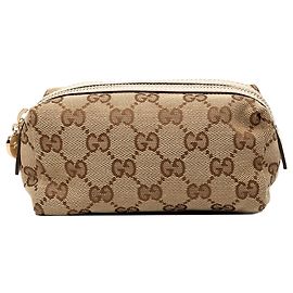 Necessaire Gucci in tela GG beige