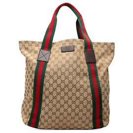 Tote Gucci Beige GG Canvas Web