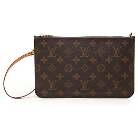 Pouch Louis Vuitton Brown Monogram Neverfull MM