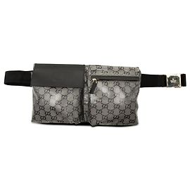Borsa cintura Gucci Gray GG Crystal